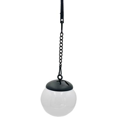 20. Solarlampe, Kugelhalterung aus Kunststoff mit Clip, 10 x 30 cm