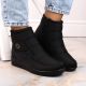 8. News W EVE437A schwarze Schneestiefel mit Keilabsatz