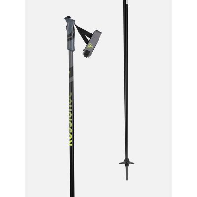 2. Rossignol TACTIC CLIP BLACK LIME Skistöcke schwarz