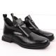 14. Damen-Lackleder-Stiefeletten in Kroko-Optik mit Zierelement, schwarz, Filippo DBT6425