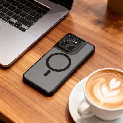 5. Tech-Protect Magmat MagSafe Hülle für Motorola Moto G57 Power / G67 Power – Mattschwarz