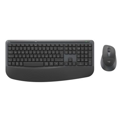 6. Logitech Signature Comfort Plus Combo MK880 Business Tastatur und Maus inklusive, universeller USB- und Bluetooth-Anschluss, QWERTZ-Tastatur, deutsches Graphit-Design