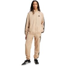 Herren adidas Sportswear Basic 3-Streifen Woven Trainingsanzug Beige JX3149
