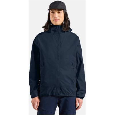 3. Herren-Regenjacke ODLO ESSENTIAL 2.5L WATERPROOF Jacket Hardshell, marineblau