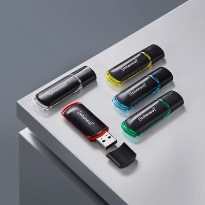 6. Intenso 3511595 USB-Stick 64 GB USB Typ-A 2.0 Schwarz, Rot, Grün, Transparent, Gelb, Blau