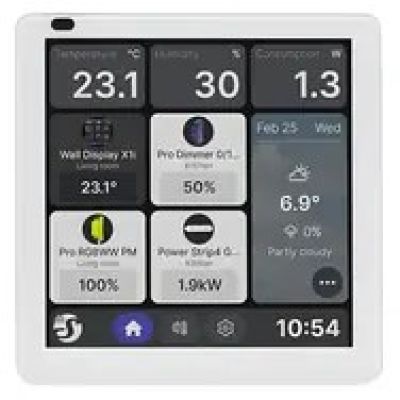 Shelly · Unterputz · "Wall Display X1i Silver" · Smart Home Steuerzentrale · 4" · WLAN · BT · silber