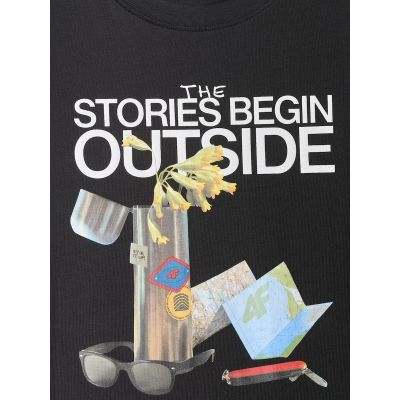 6. Herren-T-Shirt mit Aufdruck, regulär, Größe 4F 4FRSS26TTSHM3811-20S