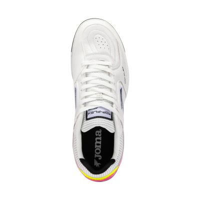 4. Joma Top Flex 2532 Hallenfußballschuhe weiß und schwarz TOPW2532IN