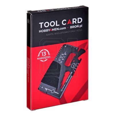 5. Multitool AZIMUTH TOOL CARD Multifunktionskarte - 13 Werkzeuge + Koffer, 85/53 mm (H-O200930TC)