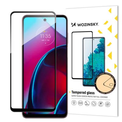 Wozinsky Full Glue Tempered Glass Motorola Moto G Stylus 2022 9H Full Screen Tempered Glass mit schwarzem Rahmen