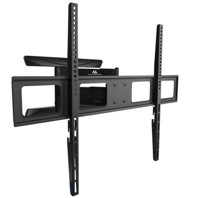 4. MACLEAN TV-WAND, max. VESA 800x600, 43-100", 80 kg, vertikale und horizontale Winkelverstellung, Profil 50-500 mm, Schwarz, MC-423