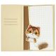 4. Nimmy Big Eyed Pet 2.0 Cat 2-in-1 Notizbuch + Stift-Set, Beige
