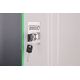 9. Digitus DYNAmic 19" 12U 600x600 Wand-Netzwerkschrank, Glastür, grau, ungeteilt, montiert, 60 kg