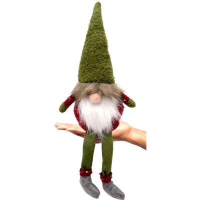 7. Dekorativer Weihnachtsmann, 60 cm, grün