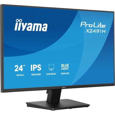 4. iiyama ProLite X2491H-B1 Computermonitor 60,5 cm (23,8") 1920 x 1080 px Full HD LCD Schwarz
