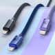 9. Baseus Crystal Shine Series Kabel USB-Kabel für schnelles Aufladen und Datenübertragung USB Typ A - Lightning 2.4A 1.2m blau (CAJY000003)