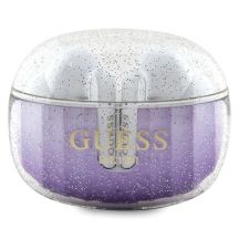 Guess Glitter Gradient TWS Bluetooth-Kopfhörer mit Dockingstation – Lila
