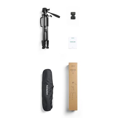 2. Professionelles Ugreen LP661 Stativ für Smartphones und Kameras – Schwarz und Grau