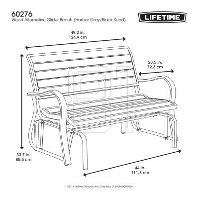 7. Lifetime 60276 Schaukelbank