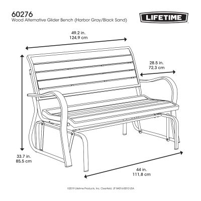 7. Lifetime 60276 Schaukelbank