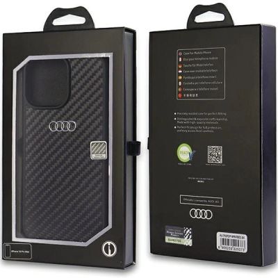 3. Audi Carbon Fiber iPhone 14 Pro Max 6,7" schwarz/schwarz Hardcase AU-TPUPCIP14PM-R8/D2-BK