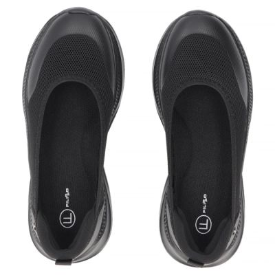 5. Schwarze Filippo DP7599 Textilplateauschuhe