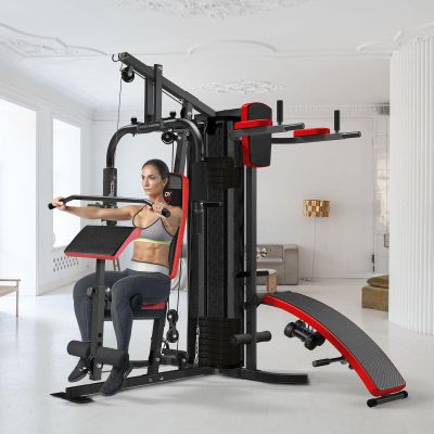 34. Multigym PRO BMG 4700 Bank mit Gewichtsstapel 66kg