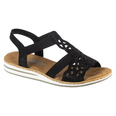 Rieker Sandalen V0646-00 Schwarz 36