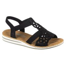 Rieker Sandalen V0646-00 Schwarz 36