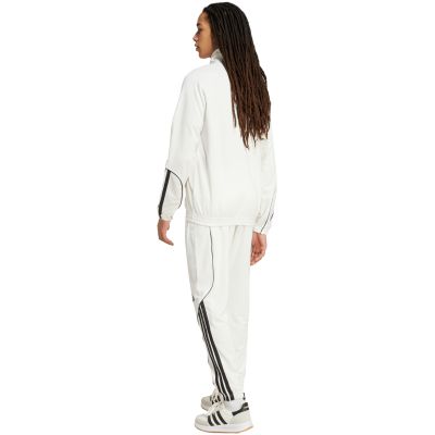 5. Herren adidas 3-Streifen Trainingsanzug weiß und schwarz JX5527