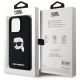 8. Karl Lagerfeld KLHMP15LSKHPPLK iPhone 15 Pro 6,1" schwarz/schwarz Hardcase Silikon Karl Head Print MagSafe