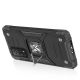 4. Wozinsky Ring Armor Tough Hybrid Case Cover + Magnethalter für Samsung Galaxy A03s schwarz