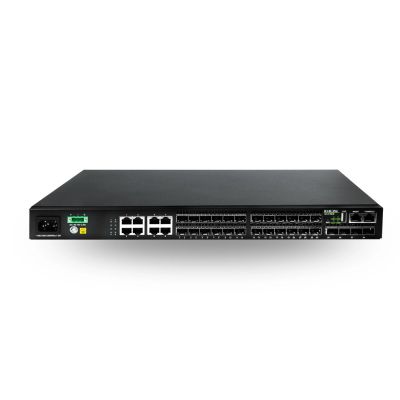 DCN S5750E-28F-SI-D Netzwerk-Switch, verwalteter L2/L3 Gigabit-Ethernet-Switch (10/100/1000), 1 HE, Schwarz