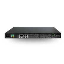 DCN S5750E-28F-SI-D Netzwerk-Switch, verwalteter L2/L3 Gigabit-Ethernet-Switch (10/100/1000), 1 HE, Schwarz