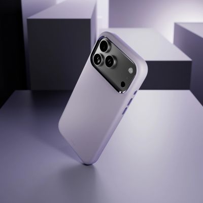 7. Puro Icon Mag Pro Flüssigsilikonhülle für iPhone 17 Pro, MagSafe-kompatibel, mit Kameraschutz und Aluminiumknöpfen – Pink
