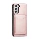 7. Magnet Kartenetui für Samsung Galaxy S22+ (S22 Plus) Etui Geldbörse Kartenhalter Pink