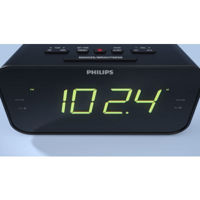 12. Philips TAR3306/12 Digitaler Wecker Schwarz