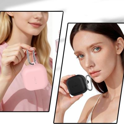 7. Tech-Protect Silikon-Schutzhülle mit Haken für Samsung Galaxy Buds 4 / 4 Pro – Lila