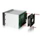 9. IcyDock Montageplatte 5x8,9cm SATAI-III in 3x5,25" MB155SP-B bk