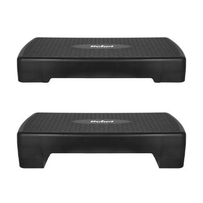 5. Rebel Active Step für Aerobic und Fitness, 2 Stufen, 68 cm, Schwarz RBA-3228-BK