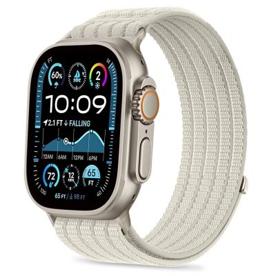 Tech-Protect Nylon-Sportarmband für Apple Watch 44 / 45 / 46 / 49 mm – Beige