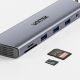13. UNITEK D1113BGY01 Hubs und Konzentratoren 2 x USB 3.2 Gen 2 (3.1 Gen 2) Typ-C 1000 Mbit/s Grau