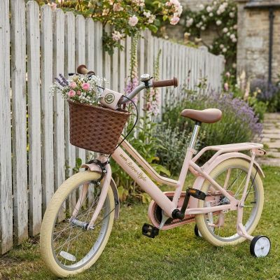 13. Kinderfahrrad 18 Zoll Retro-Stil Pink Enero