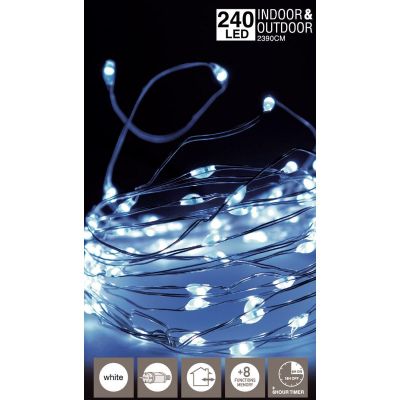 15. LED-Lichterkette mit 240 LEDs, kaltweiß