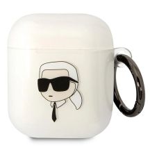 Karl Lagerfeld KLA2HNIKTCT AirPods 1/2 Abdeckung transparent Karl`s Head