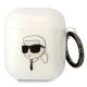 Karl Lagerfeld KLA2HNIKTCT AirPods 1/2 Abdeckung transparent Karl`s Head