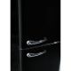 3. Ravanson LKK-250RB 250l Retro-Kühlschrank | LED-Beleuchtung | Vintage-Stil | 545 x 585 x 182 mm | Schwarz