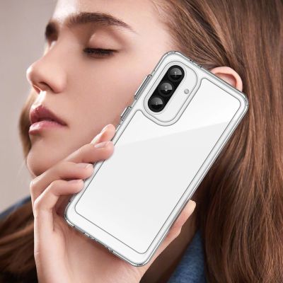 7. Outer Space Hülle für Samsung Galaxy A26 Cover mit flexiblem Rahmen - Transparent