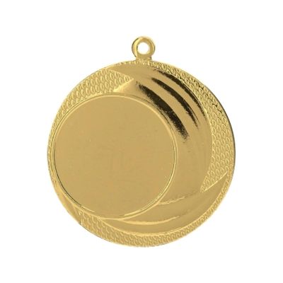 6. Goldmedaille mit Platz für ein Emblem, 25 mm, Stahl