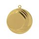 6. Goldmedaille mit Platz für ein Emblem, 25 mm, Stahl